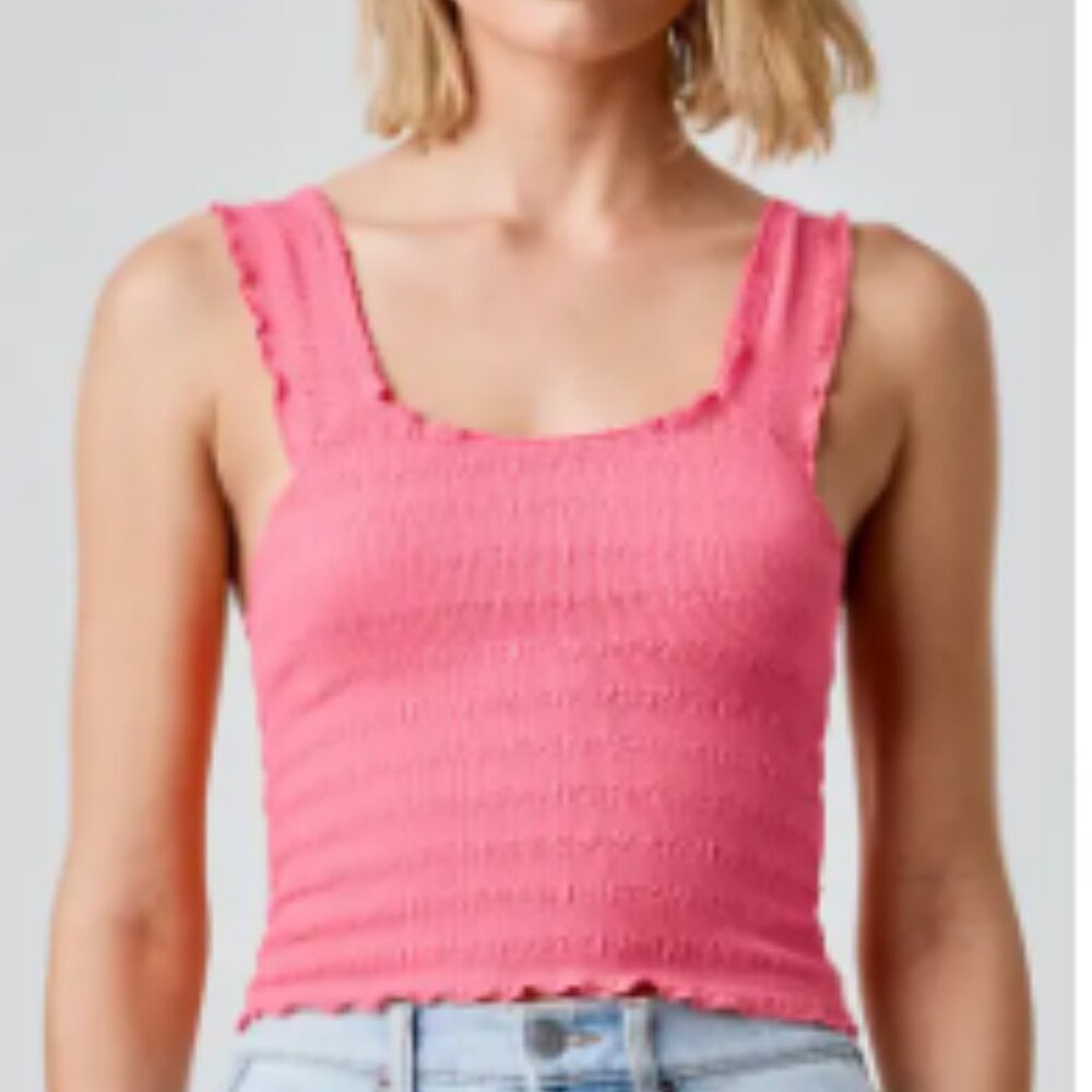 Florence by Mills Lettuce Edge Tank in Calypso Coral Sz S, L